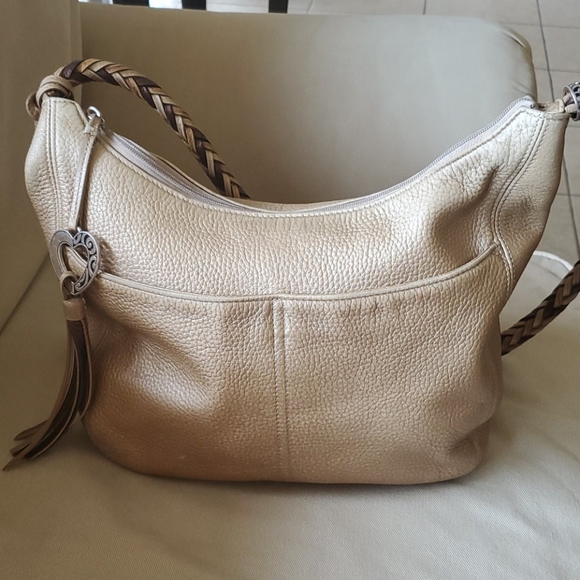 Brighton Handbags - 🤍 Brighton Barbados Gold Leather  Hobo Handbag